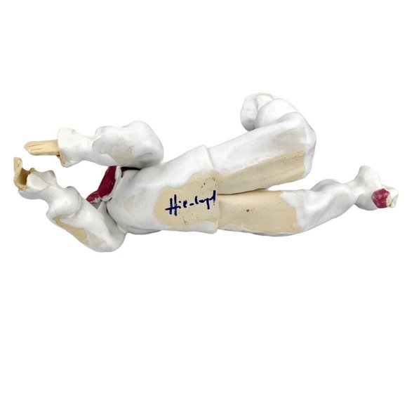 Vtg Studio Art Pottery Clown Sculpture Figurine Whimsical Artist Signed OOAK - Picture 10 of 16